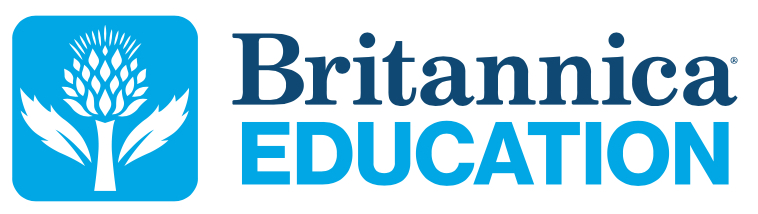 Britannica Education logo in blue square