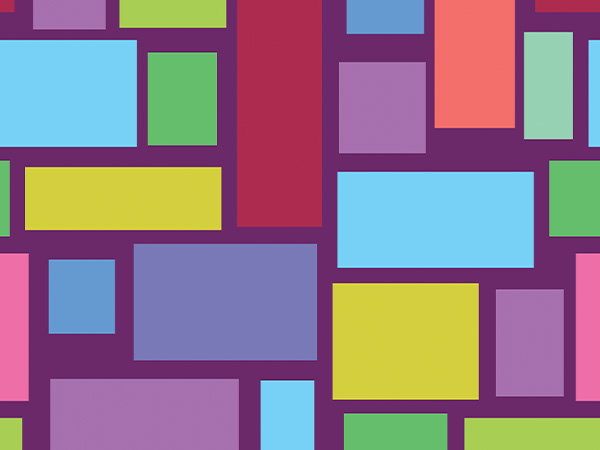 Colorful geometric pattern of rectangles in various sizes and bright colors.