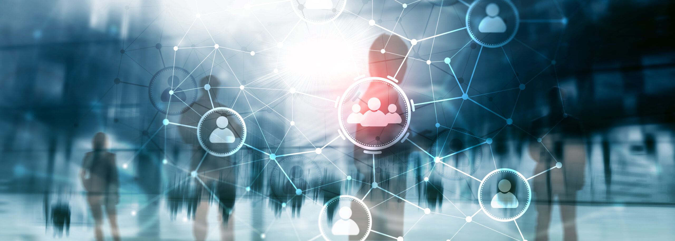 Gráfico de conexiones digitales entre personas